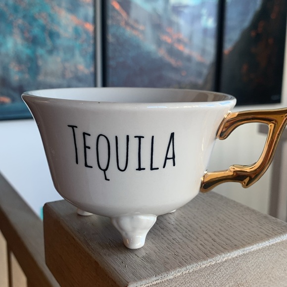 Creative Co-Op Other - Adorable footed teacup “tequila " NWT